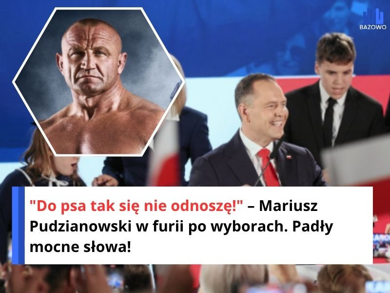 "Do psa tak się nie odnoszę!" – Mariusz Pudzianowski w furii po wyborach. Padły mocne słowa!